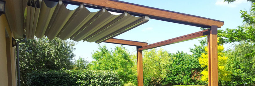 toile pour une pergola